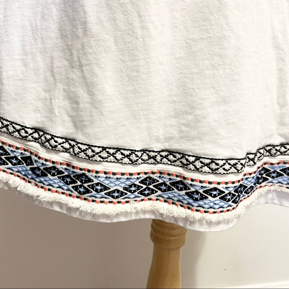 ASOS One Shoulder Embroidered Pom Pom Dress Womens Size 6 - Picture 8 of 9